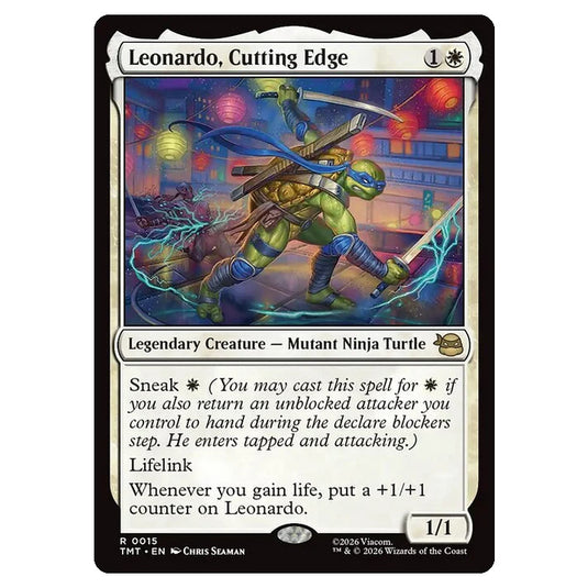 Magic The Gathering - Teenage Mutant Ninja Turtles - Leonardo, Cutting Edge - 0015