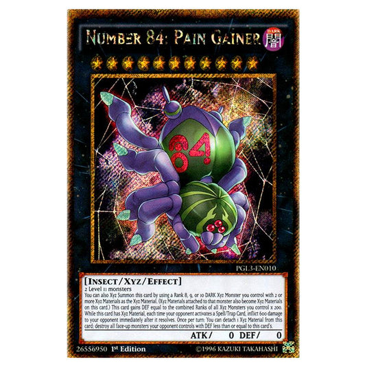 Yu-Gi-Oh! - Premium Gold - Infinite Gold - Number 84: Pain Gainer (Gold Secret Rare) PGL3-EN010