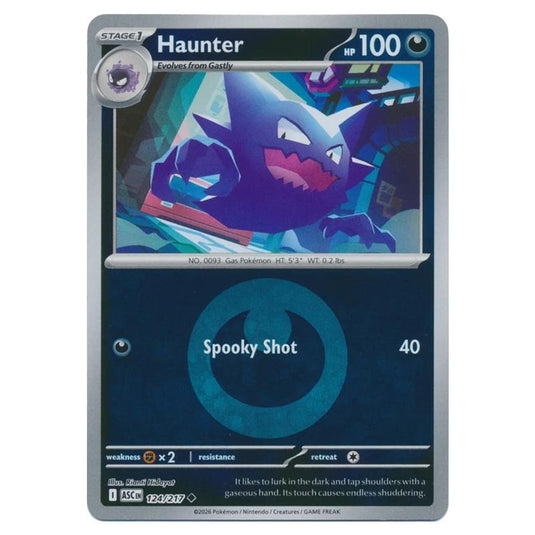 Pokemon - Mega Evolution - Ascended Heroes - Energy Reverse Holo - Haunter - 124/217