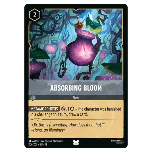 Lorcana - Attack of the Vine - Absorbing Bloom (Uncommon) - 206/207