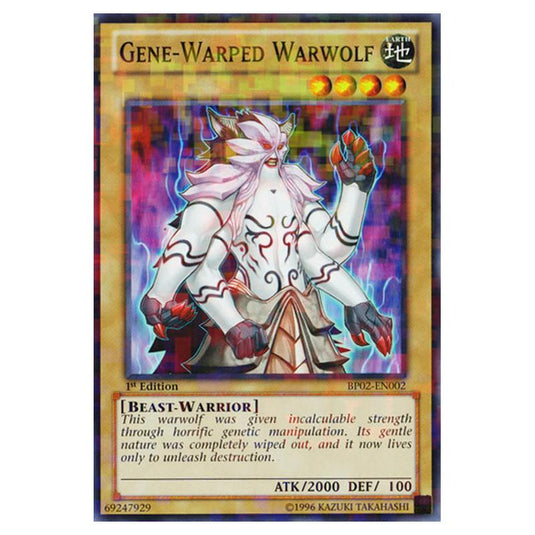 Yu-Gi-Oh! - Battle Pack 2 - War of the Giants - Gene-Warped Warwolf (Mosaic Rare) BP02-EN002