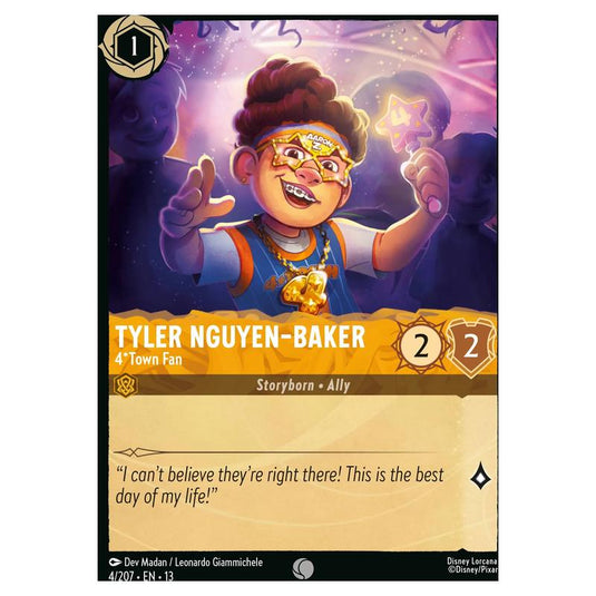 Lorcana - Attack of the Vine! - Tyler Nguyen-Baker - 4*Town Fan (Common) - 4/207