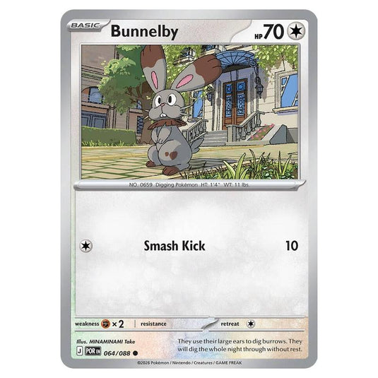 Pokemon - Mega Evolution - Perfect Order - Bunnelby - 064/088