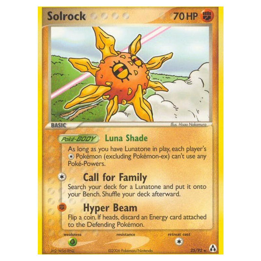 Pokemon - EX Legend Maker - Solrock - 25/92