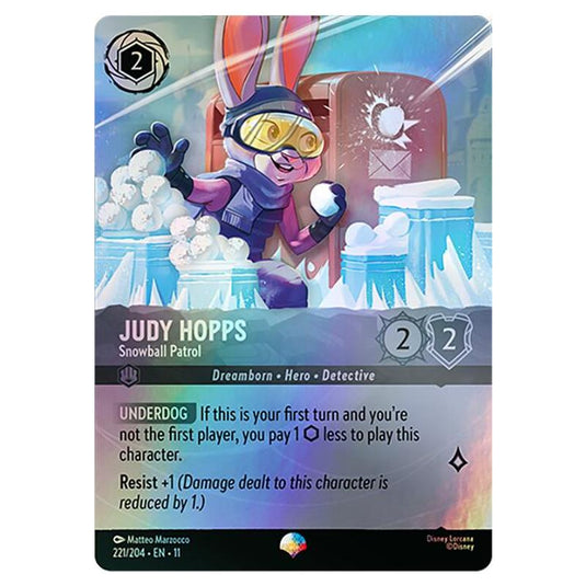 Lorcana - Winterspell - Judy Hopps - Snowball Patrol (Epic) - 221/204