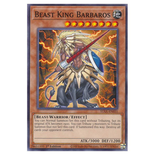 Yu-Gi-Oh! - 2-Player Starter Set - Beast King Barbaros (Common) STAX-EN031