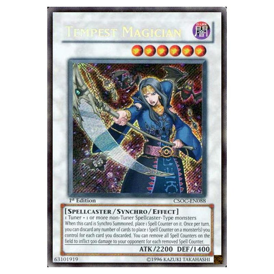 Yu-Gi-Oh! - Crossroads of Chaos - Tempest Magician (Secret Rare) CSOC-EN088