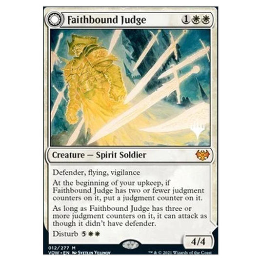 Magic The Gathering - Innistrad: Crimson Vow Promos - Faithbound Judge // Sinner's Judgment - 012/277