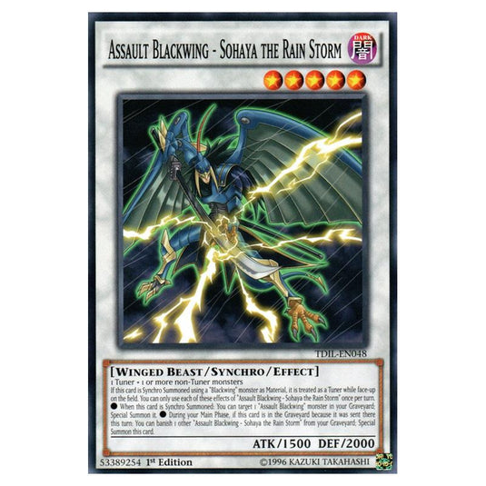Yu-Gi-Oh! - The Dark Illusion - Assault Blackwing - Sohaya the Rain Storm (Common) TDIL-EN048