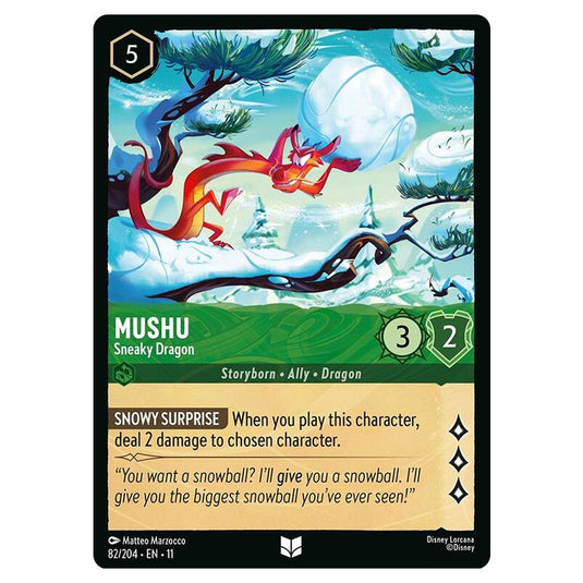 Lorcana - Winterspell - Mushu - Sneaky Dragon (Uncommon) - 082/204