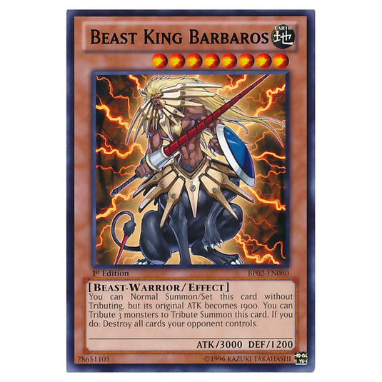 Yu-Gi-Oh! - Battle Pack 2 - War of the Giants - Beast King Barbaros (Rare) BP02-EN080