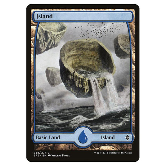 Magic The Gathering - Battle For Zendikar - Island - 258/274