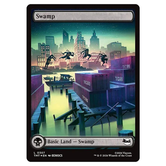 Magic The Gathering - Teenage Mutant Ninja Turtles - Swamp - 0307