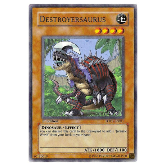 Yu-Gi-Oh! - Force of the Breaker - Destroyersaurus (Rare) FOTB-EN017