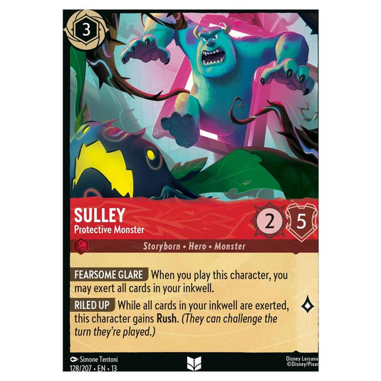 Lorcana - Attack of the Vine! - Sulley - Protective Monster (Uncommon) - 128/207