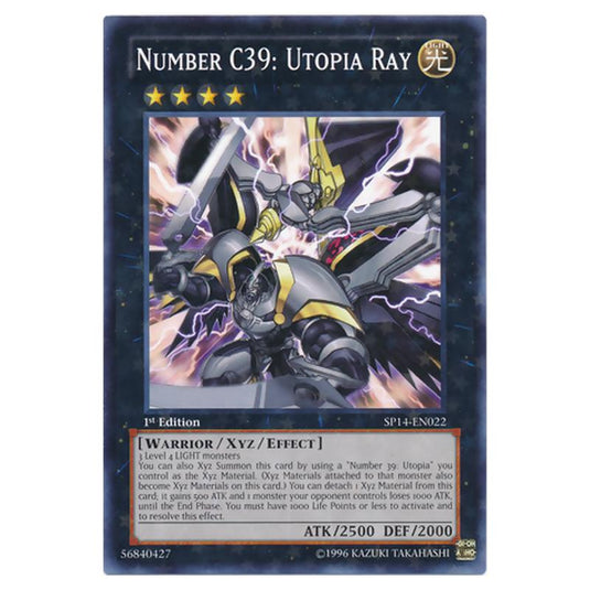 Yu-Gi-Oh! - Star Pack 2014 - Number C39: Utopia Ray (Starfoil Rare) SP14-EN022