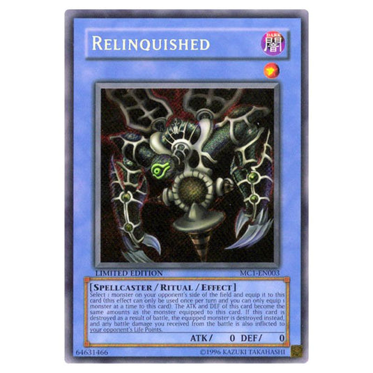 Yu-Gi-Oh! - Master Collection Volume 1 - Relinquished (Secret Rare) MC Yu-Gi-Oh! - Master Collection Volume 1 - Relinquished (Secret Rare) MC