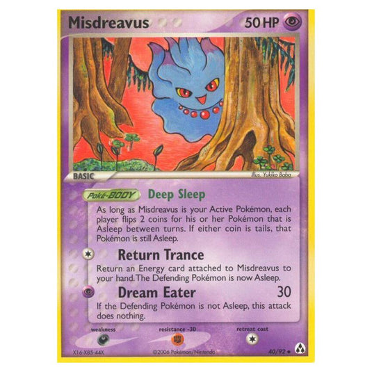 Pokemon - EX Legend Maker - Misdreavus - 40/92