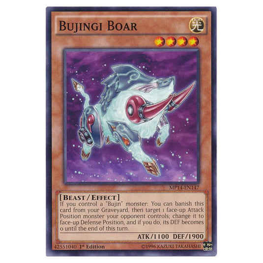 Yu-Gi-Oh! - 2014 Mega-Tin Mega Pack - Bujingi Boar (Common) MP14-EN147