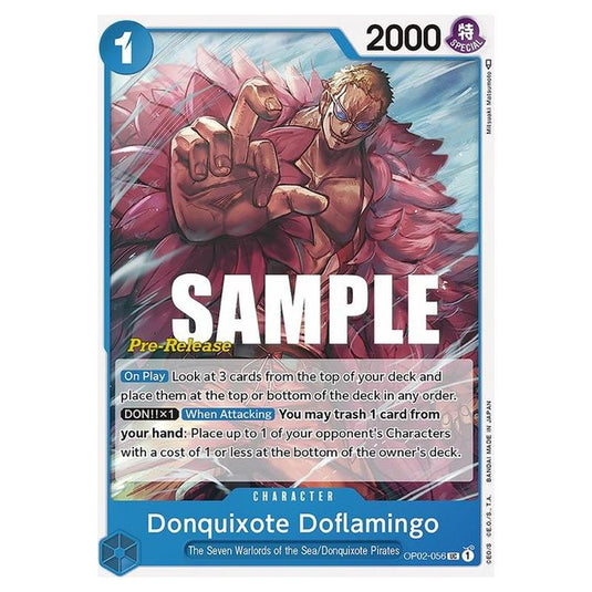 One Piece - OP-02: Paramount War Promos - Donquixote Doflamingo - OP02-056