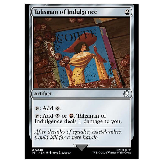 Magic The Gathering - Universes Beyond - Fallout - Talisman of Indulgence - 0248
