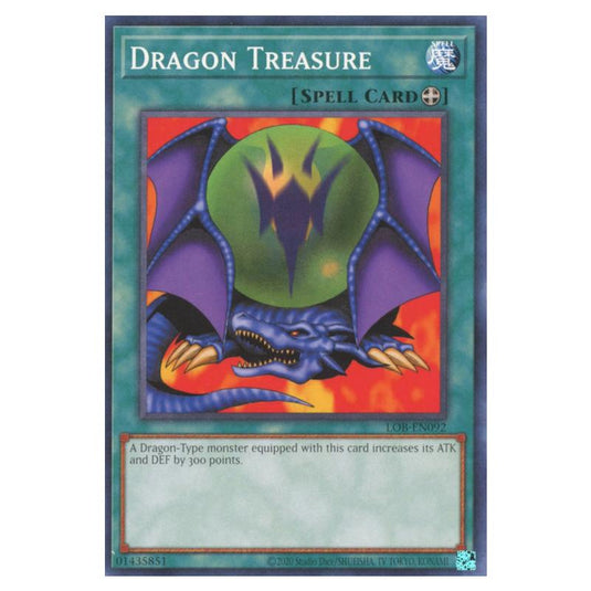 Yu-Gi-Oh! - Legend of Blue Eyes White Dragon (25th Anniversary Edition) - Dragon Treasure (Common) - LOB25-EN092