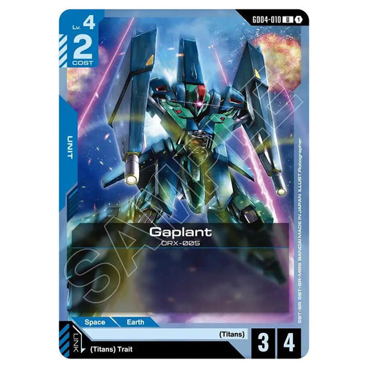 Gundam Card Game - GD-04: Phantom Aria - Gaplant (U) - GD04-010
