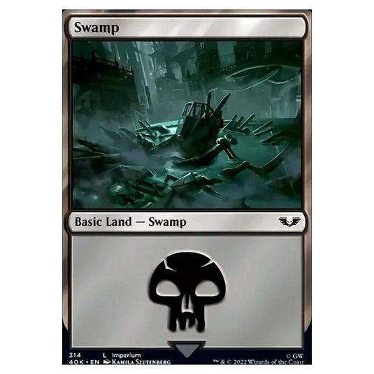 Magic The Gathering - Universes Beyond - Warhammer 40k - Swamp - 314/168
