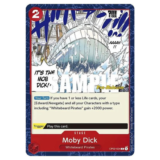 One Piece - OP-02: Paramount War Promos - Moby Dick - OP02-024