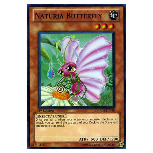 Yu-Gi-Oh! - Hidden Arsenal 4 - Trishula's Triumph - Naturia Butterfly (Super Rare) HA04-EN019