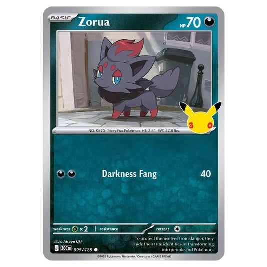 Pokemon - 30th Celebration - Zorua - 095/128