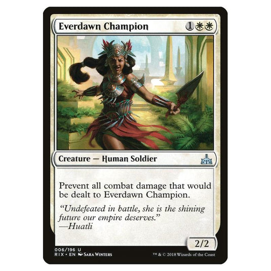 Magic The Gathering - Rivals Of Ixalan - Everdawn Champion - 6/196