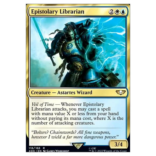 Magic The Gathering - Universes Beyond - Warhammer 40k - Epistolary Librarian - 118/168