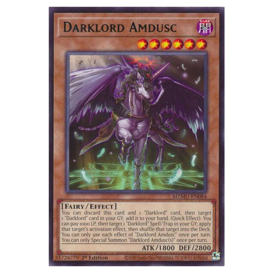 Yu-Gi-Oh! - Maze of Muertos - Darklord Amdusc (Rare) - MZMU-EN084
