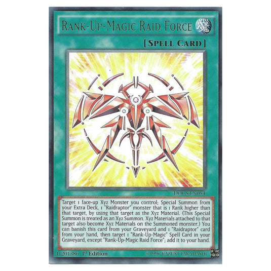 Yu-Gi-Oh! - Dimension of Chaos - Rank-Up-Magic Raid Force (Rare) DOCS-EN054