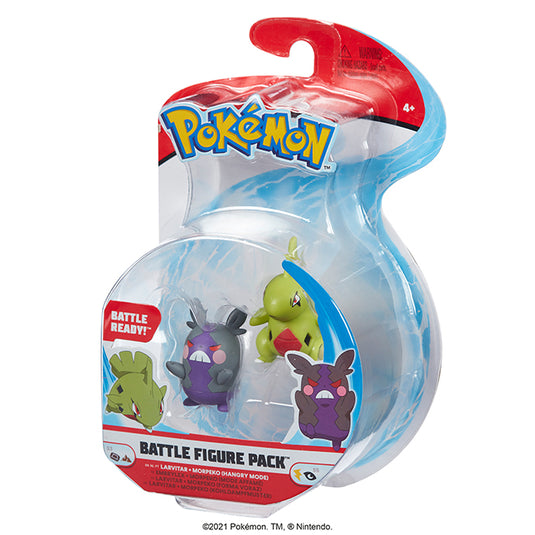 Pokemon - Battle Mini Figure - Larvitar & Morpeko