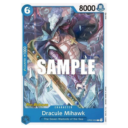 One Piece - OP-02: Paramount War Promos - Dracule Mihawk - OP02-055