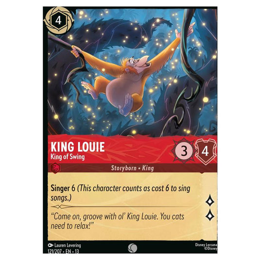 Lorcana - Attack of the Vine! - King Louie - King of Swing (Common) - 121/207