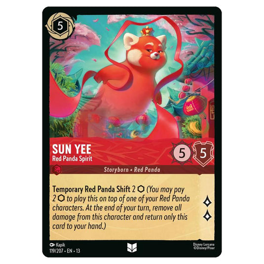 Lorcana - Attack of the Vine - Sun Yee - Red Panda Spirit (Uncommon) - 119/207