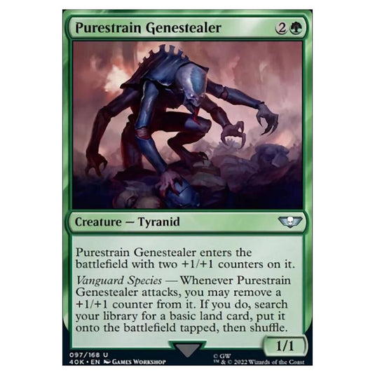 Magic The Gathering - Universes Beyond - Warhammer 40k - Purestrain Genestealer - 097/168