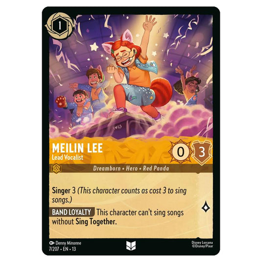 Lorcana - Attack of the Vine - Meilin Lee - Lead Vocalist (Uncommon) - 7/207
