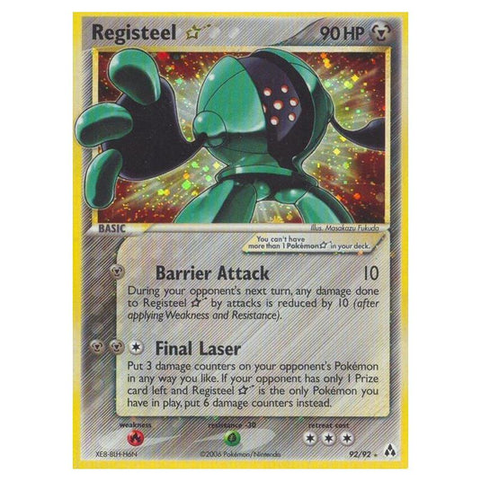 Pokemon - EX Legend Maker - Registeel ☆ Gold Star - 92/92
