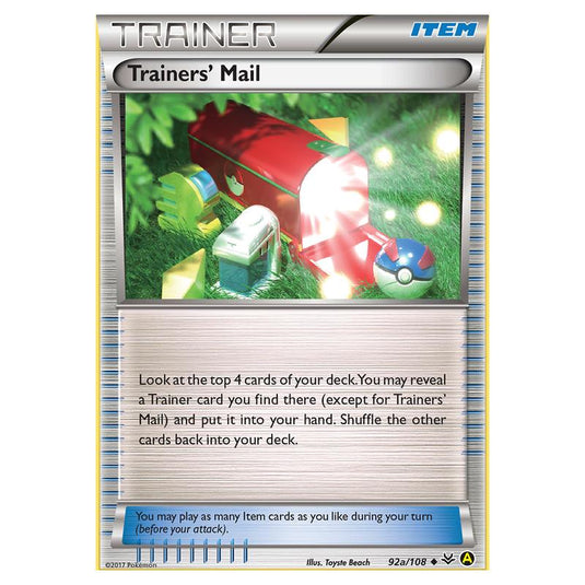 Pokemon - XY - Roaring Skies - Trainers\' Mail - 92a/108 (Reverse Holo)