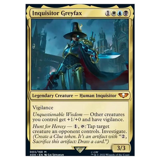 Magic The Gathering - Universes Beyond - Warhammer 40k - Inquisitor Greyfax - 003/168