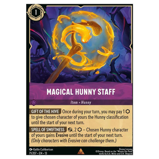 Lorcana - Attack of the Vine! - Magical Hunny Staff (Rare) - 71/207