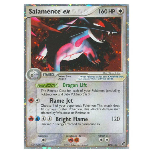 Pokemon - EX Deoxys - Salamence ex - 103/107
