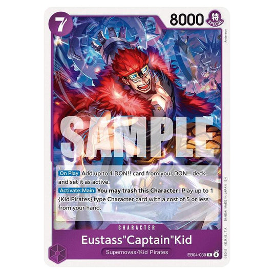 One Piece - OP14 - The Azure Sea's Seven - Eustass"Captain"Kid - EB04-039