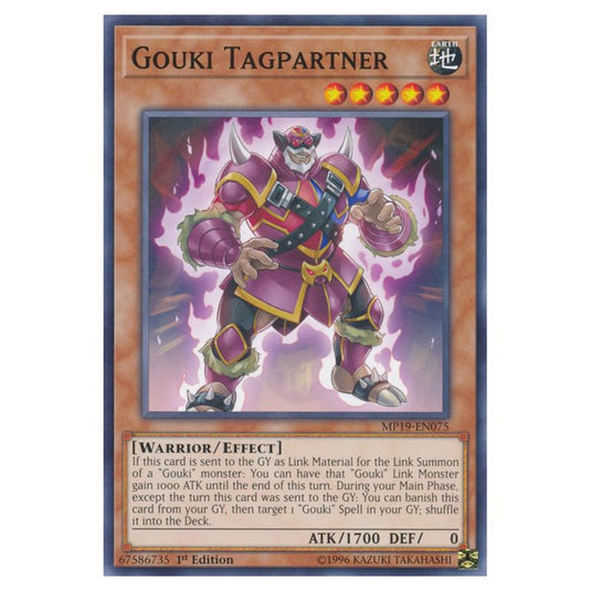Yu-Gi-Oh! - 2019 Gold Sarcophagus Tin Mega Pack - Gouki Tagpartner (Common) MP19-EN075