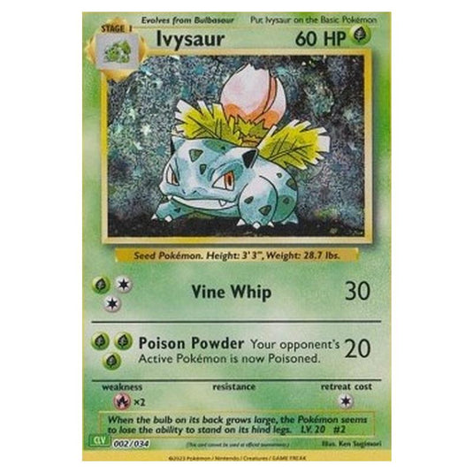 Pokemon - Pokémon Trading Card Game Classic - Venusaur & Lugia ex Deck - Ivysaur 002