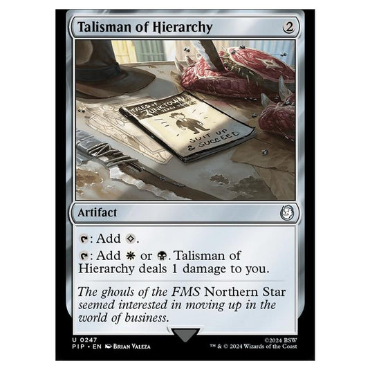 Magic The Gathering - Universes Beyond - Fallout - Talisman of Hierarchy - 0247